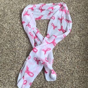 Breast cancer awareness scarf